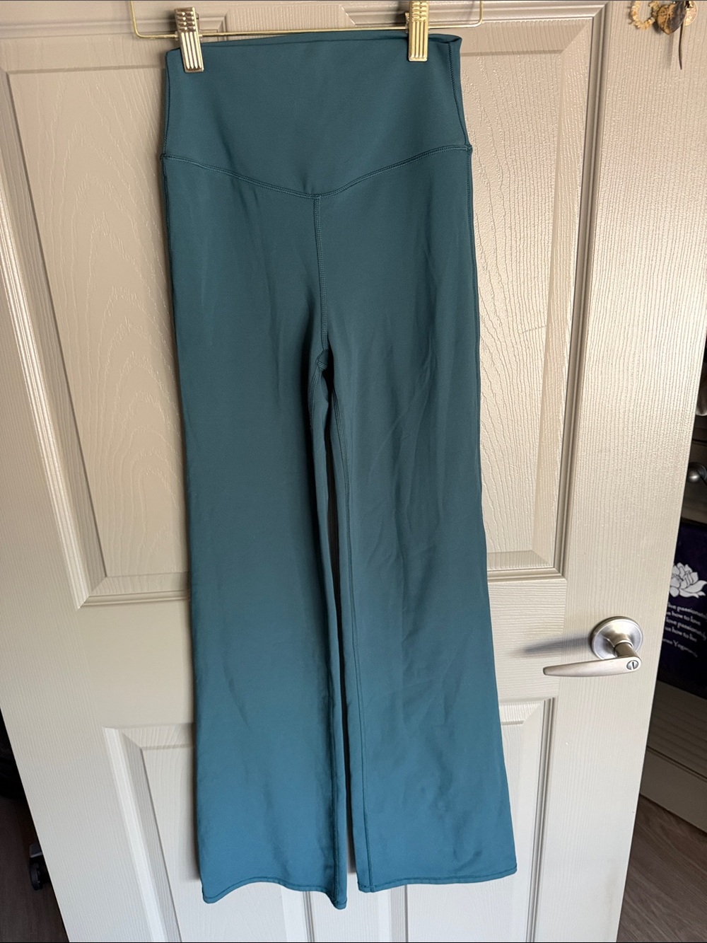 Vuori Teal High-Rise Flare Leggings